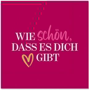 Motivserviette FÜR DICH Auf uns Mädels schön