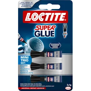 Snabblim Loctite superlim Mini Trio Universal 1g (3)