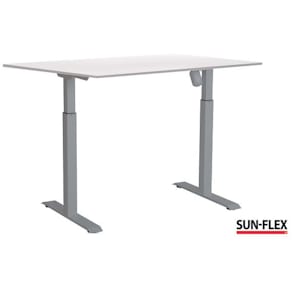 Bord SUN-FLEX II höj/sänk 120x80 grå/vit