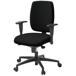 Kontorsstol LANAB LD 6135 Synkrongunga, Svart