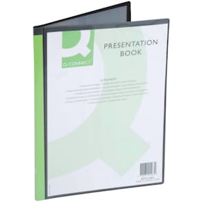 Sichtmappe Q-CONNECT Panorama, schwarz