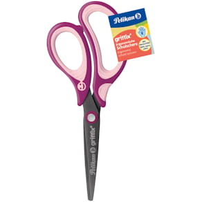 Schulschere Pelikan griffix, für Rechtshänder, 15 cm, s. berry