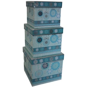 Geschenkkarton PBS Weihnachten, bunt, rechteckig, 33 Größen