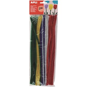 Chenilledraad Apli, blister met 50 stuks, geassorteerde kleuren
