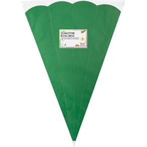 Schultüten-Rohling Folia, 68 cm, 5 St., grün