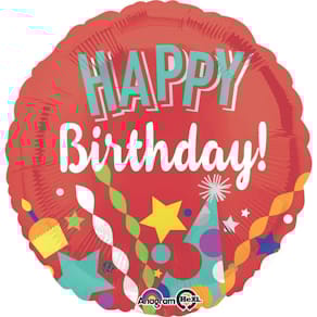 Folienballon Happy Birthday