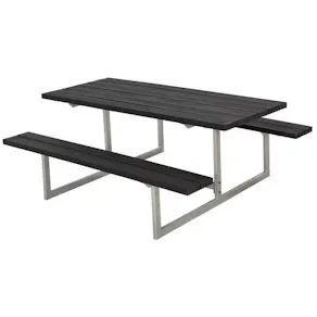 Bänkset Basic plast svart