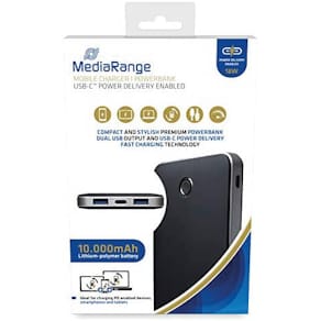 Powerbank MediaRange, 10.000 mAh, mit USB-C