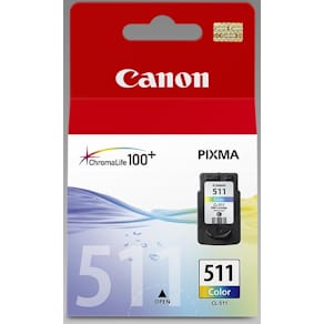 Inktcartridge Canon CL-511, 3 kleuren, 245 pagina's, OEM 2972B001