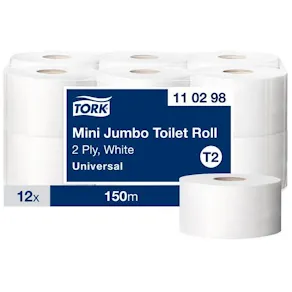 Toalettpapper TORK Uni T2 2-lag 12/fp