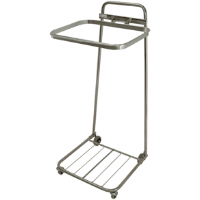 Säckställ Erik 125 liter, 4 hjul, kromad – L&P