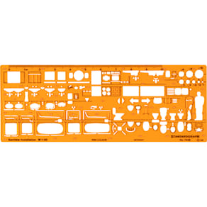 Installationsschablone Standardgraph, 1:50