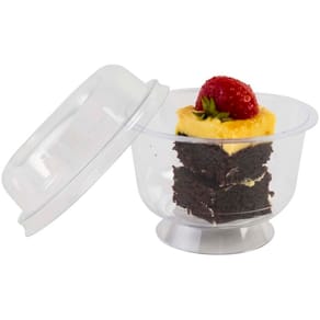 Dessertbæger PS transparent, Ø95 x H61 mm, 25 stk