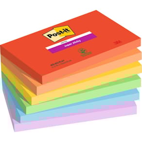 Haftnotizblock Post-it Super Sticky Playful Collection, 6x90 Bl.,