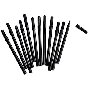 Fiberpenna fine svarta 12/fp