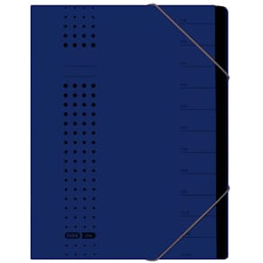 Ordnungsmappe Elba Chic, A4, 12 Fächer, dunkelblau