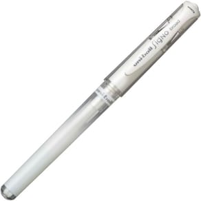 Gelkulpenna UNIBALL UM-153 Medium Vit, 0.65mm, vit pennkropp