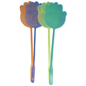 Fliegenklatsche Noname, 2 Stück, sortierte Farben, 47 cm