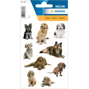 Schmucketiketten HERMA Hundefotos, 27 Stück