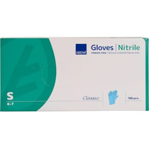 Nitrilhandske puderfri Classic S 100/fp