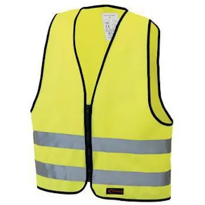 Reflexväst med dragkedja Vuxen-XXL gul