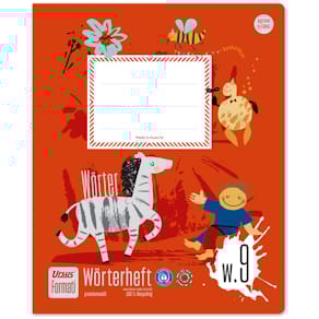 Wörterheft URSUS Formati, Quart, 20 Blatt, liniert