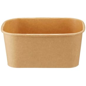 Salatskål kraft, brun til mikroovn, 172x120x76 mm, 50 stk