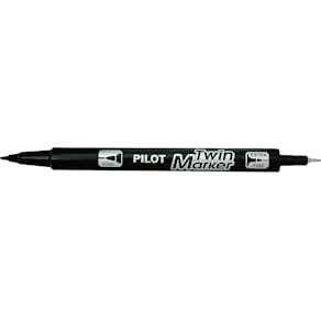 Märkpenna PILOT BG Twin Marker Svart