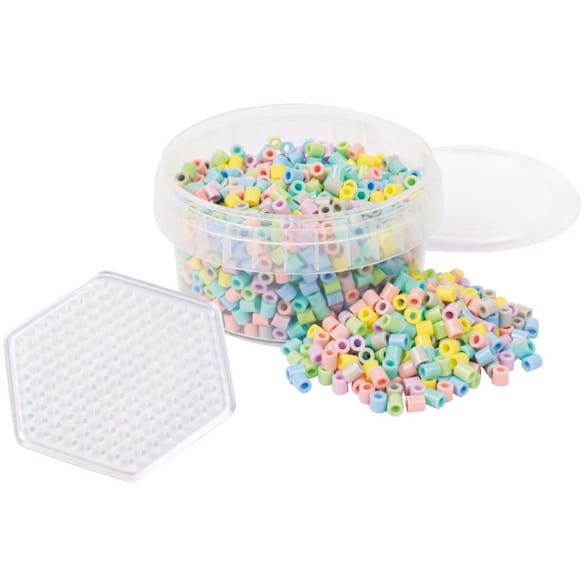 Perler PLAYBOX rørperler pastell (1000)