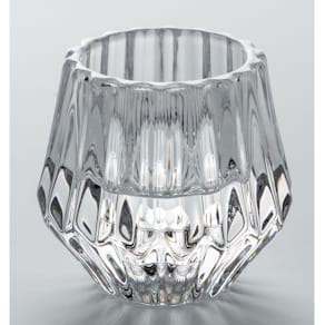 Kerzenhalter 2in1, Glas, klar, 60 mm, 310g