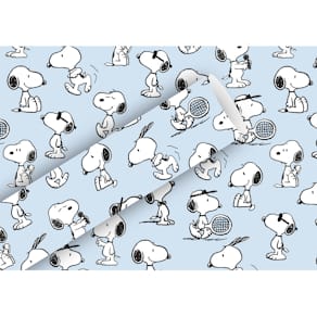 Geschenkpapier BRAUN + COMPANY Fantasie Offset Snoopy, hellblau