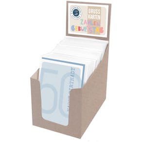 Grußkarten PAPER STYLE Zahlengeburtstag Premium