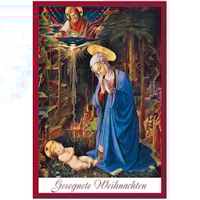 Weihnachtskarte Noname, bunt, mit Umschlag