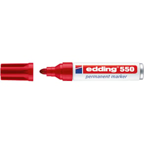 Permanentmarker edding 550, 3-4 mm, rot