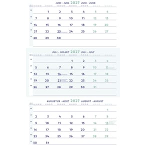 Kalender Brepols driemaandskalender 2026