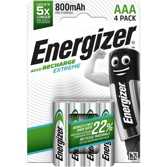 Batteri ENERGIZER Recharge X AAA/NH12(4)