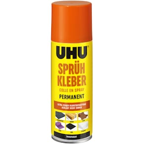 Sprühkleber UHU Transparent+Permanent, 200 ml