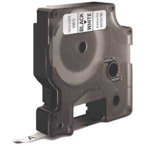 Schriftband DYMO D1, 6 mm x 7 m, weiß/schwarz