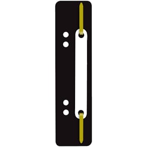 Heftstreifen Q-CONNECT, PP, 34 x 150 mm, 25 St., schwarz