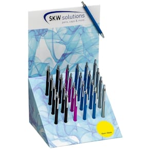 Druckkugelschreiber SKW Shiny Mini, sortiert