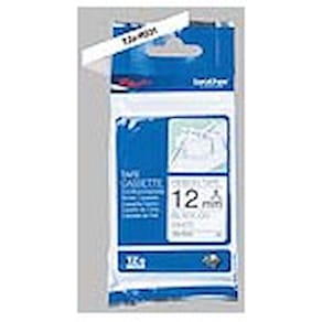 Schriftband Brother TZe-R231, Textil, weiß/schwarz