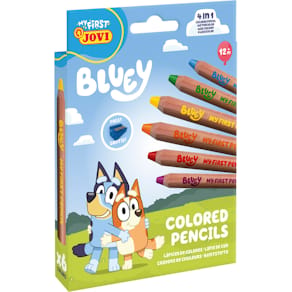 Farbstiftetui Jovi Bluey My First, 6 Stück, sortiert