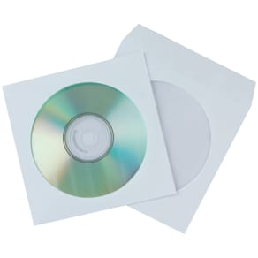 CD-Hüllen Q-CONNECT, Papier, 50 Stück