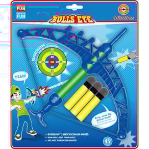 Pfeil und Bogen Set GÜNTHER Bulls Eye, 26x29 cm