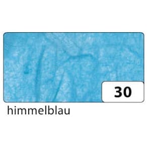 Strohseide Folia, himmelblau, 47 x 64 cm, 10 Bogen, 25 g/m²
