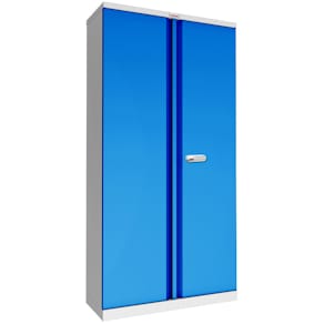 Flügeltürenschrank PHÖNIX SAFE SCL1891GBE, 4 Fachböden, grau/blau