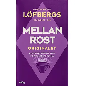 Kaffe LÖFBERGS Mellanrost brygg 450g
