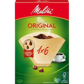 Kaffefilter MELITTA 1x6 oblekta 40/fp
