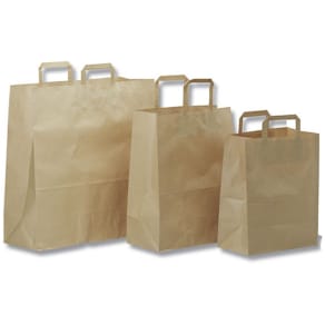 Bärkasse papper 16L brun 200/fp