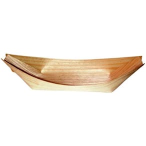 Træbåd fødevaregodkendt 170x95x20 mm, 100 stk